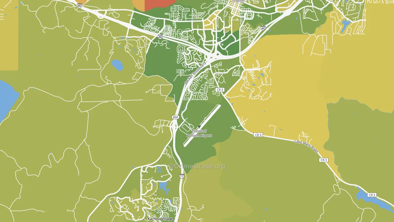 86005, AZ Map of Vehicle Theft Rates