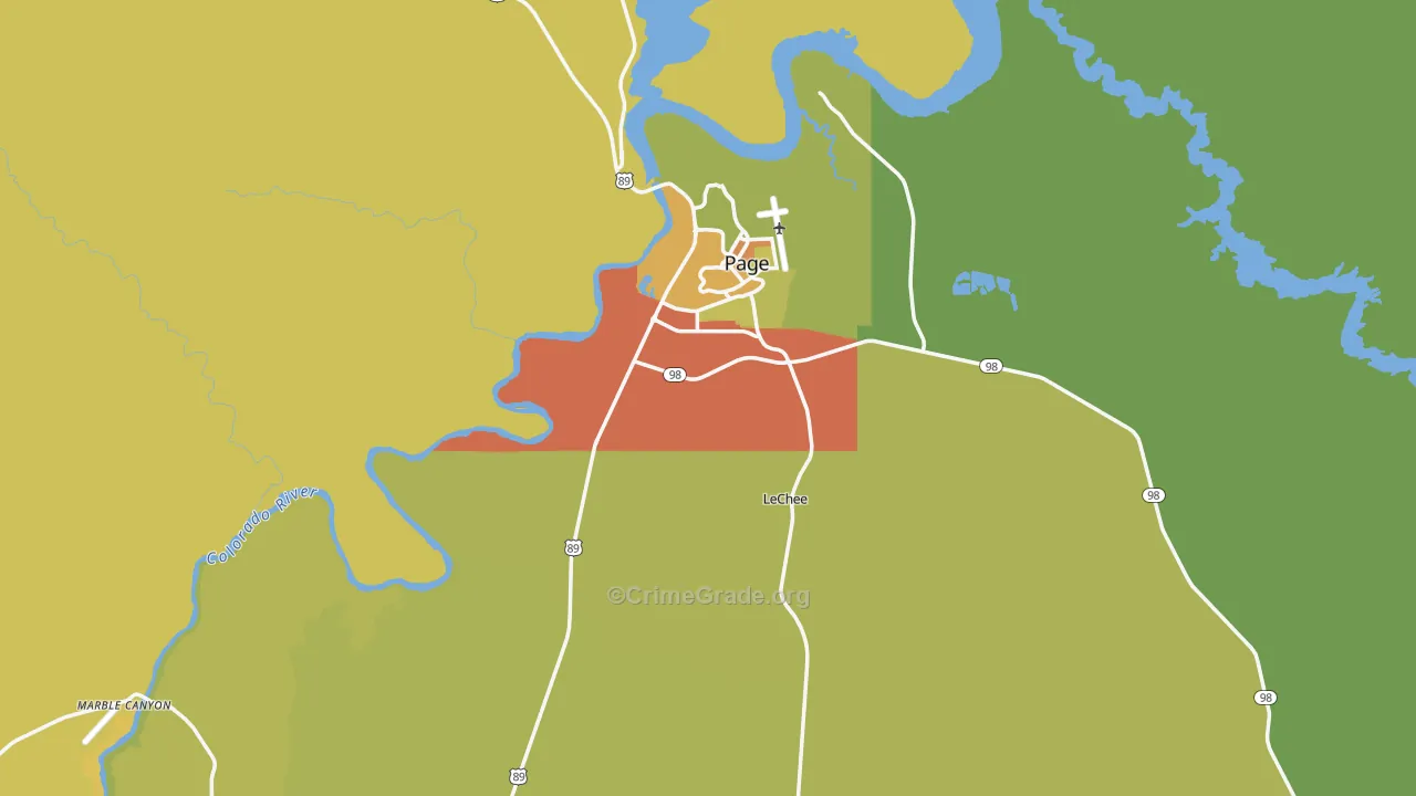 86040, AZ Map of Vehicle Theft Rates
