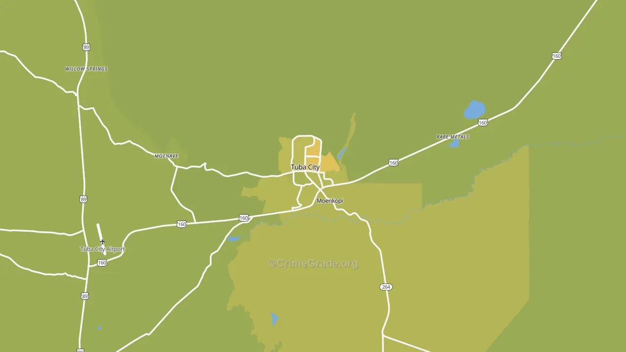 86045, AZ Map of Vehicle Theft Rates