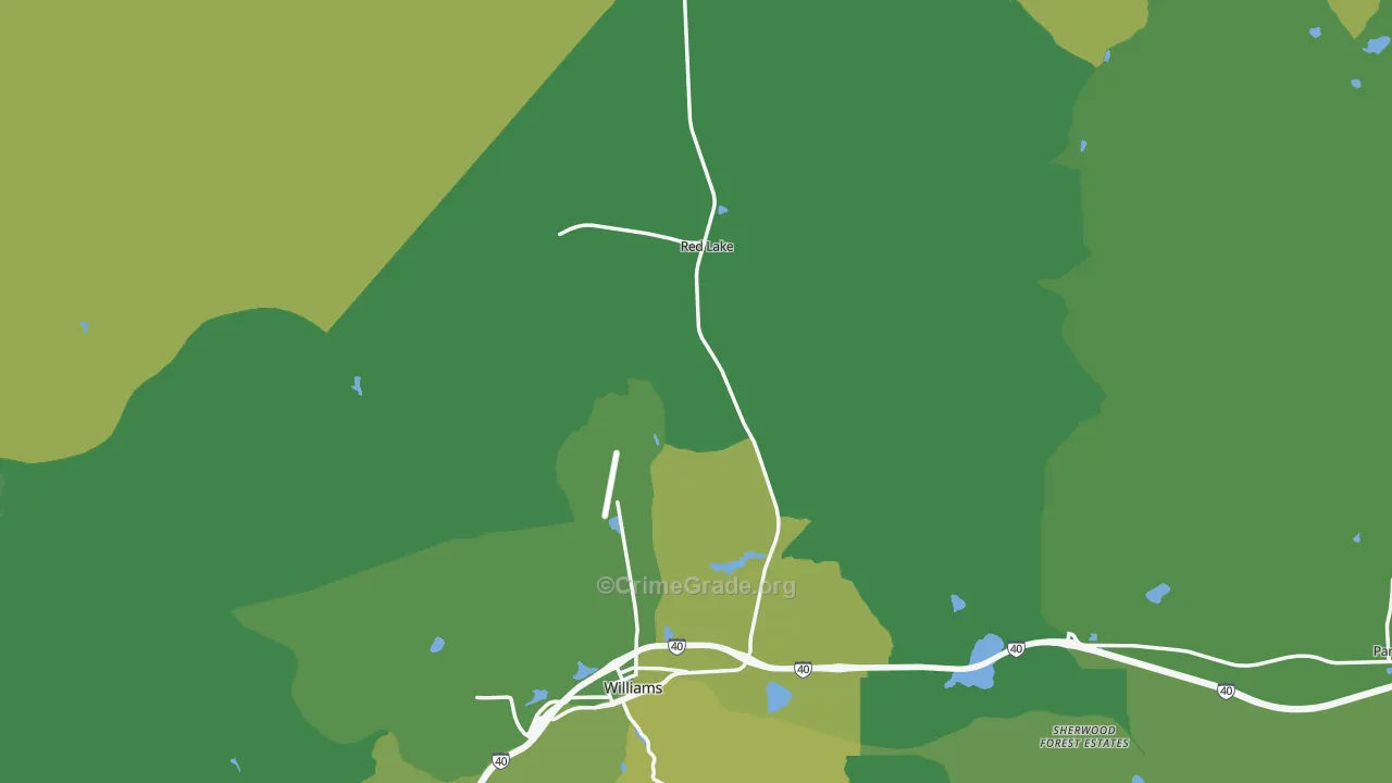 86046, AZ Map of Vehicle Theft Rates