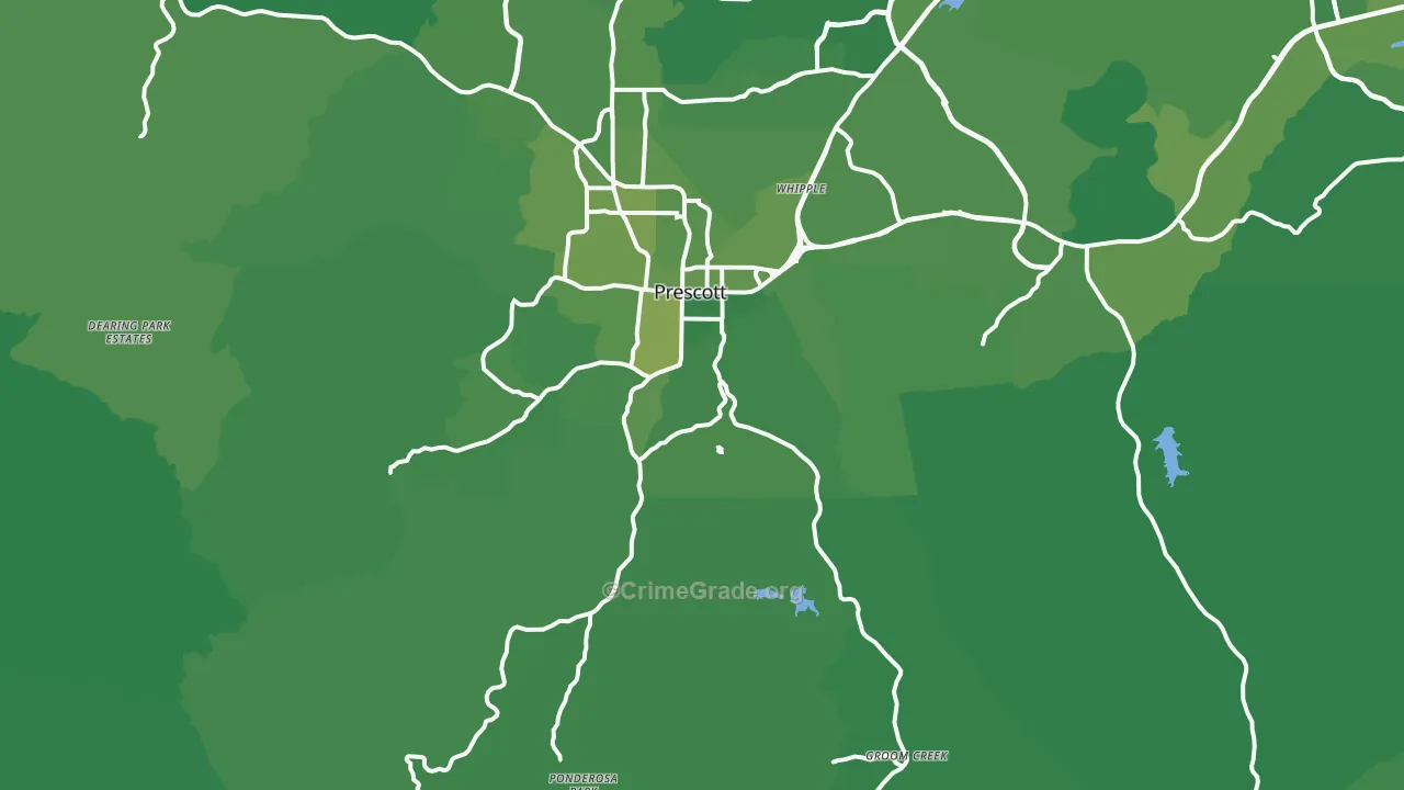 86303, AZ Map of Vehicle Theft Rates