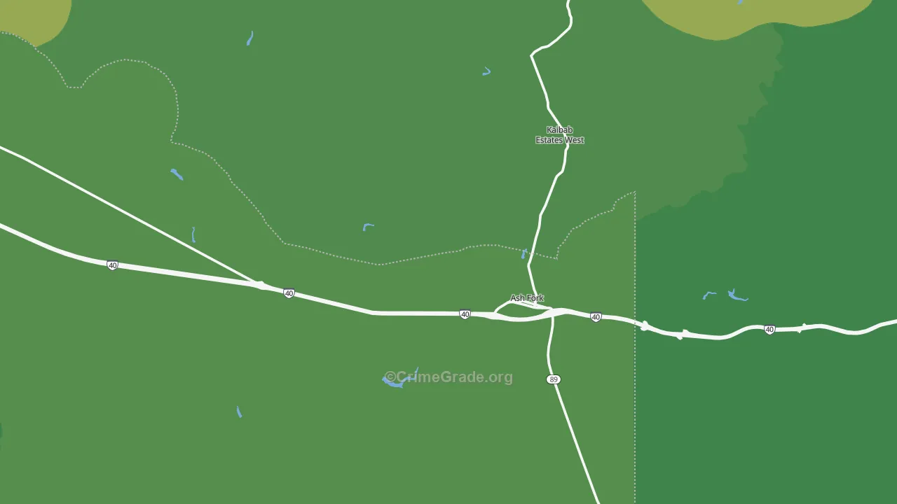 86320, AZ Map of Vehicle Theft Rates