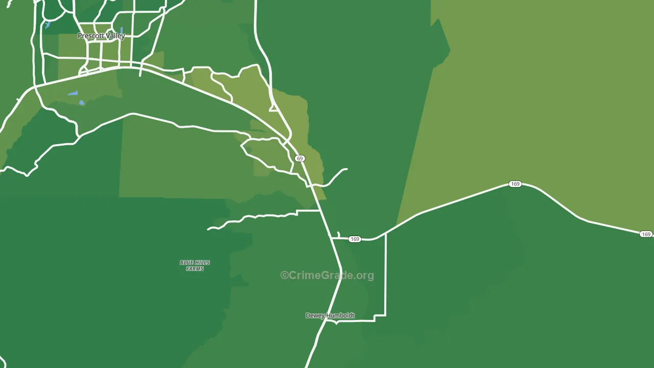 86327, AZ Map of Vehicle Theft Rates