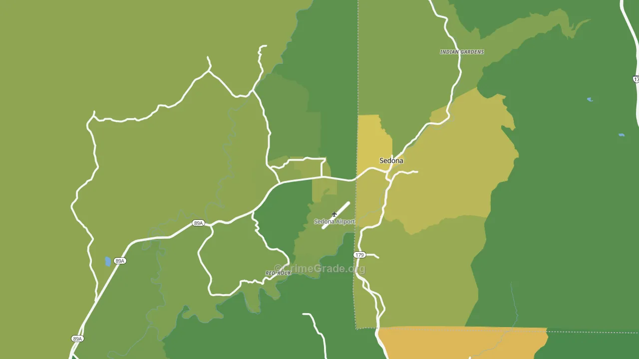 86336, AZ Map of Vehicle Theft Rates