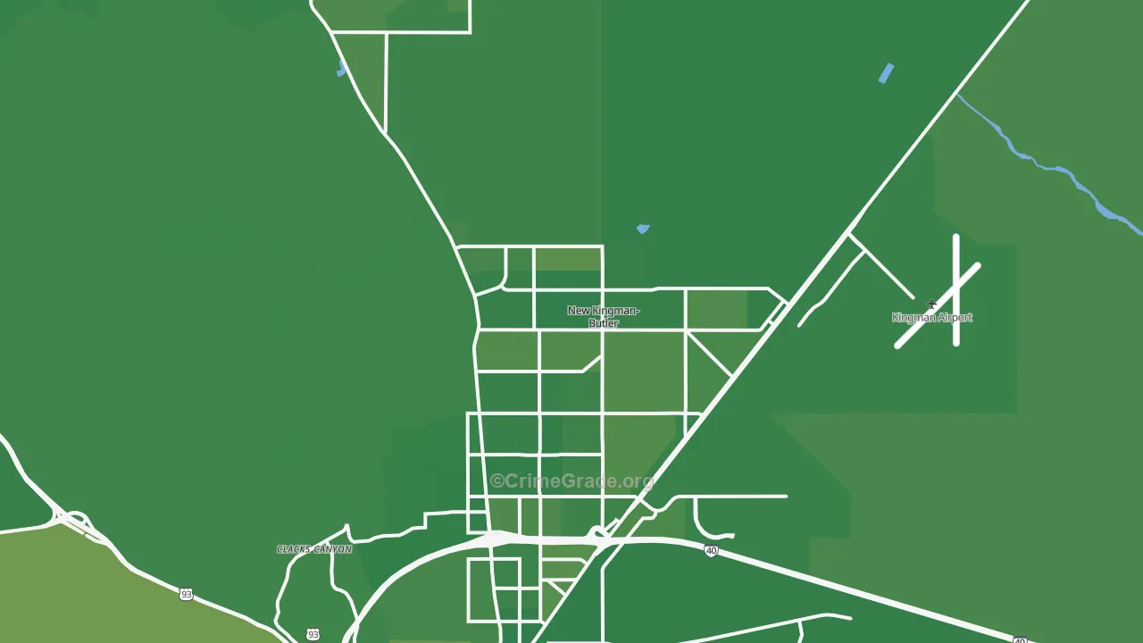 86409, AZ Map of Vehicle Theft Rates