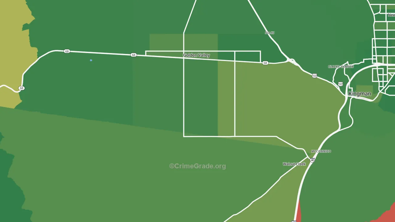 86413, AZ Map of Vehicle Theft Rates