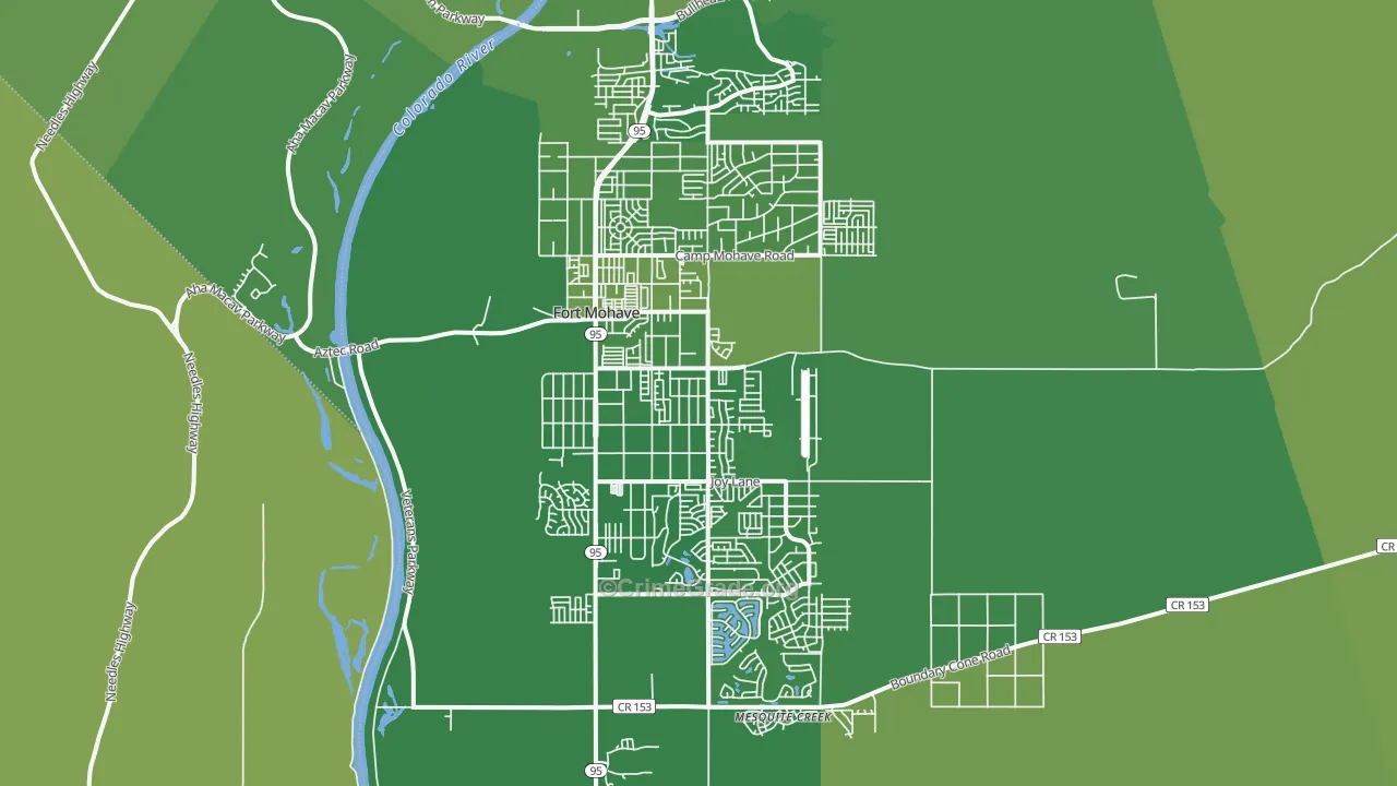 86426, AZ Map of Vehicle Theft Rates