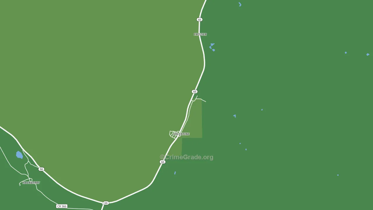 86437, AZ Map of Vehicle Theft Rates