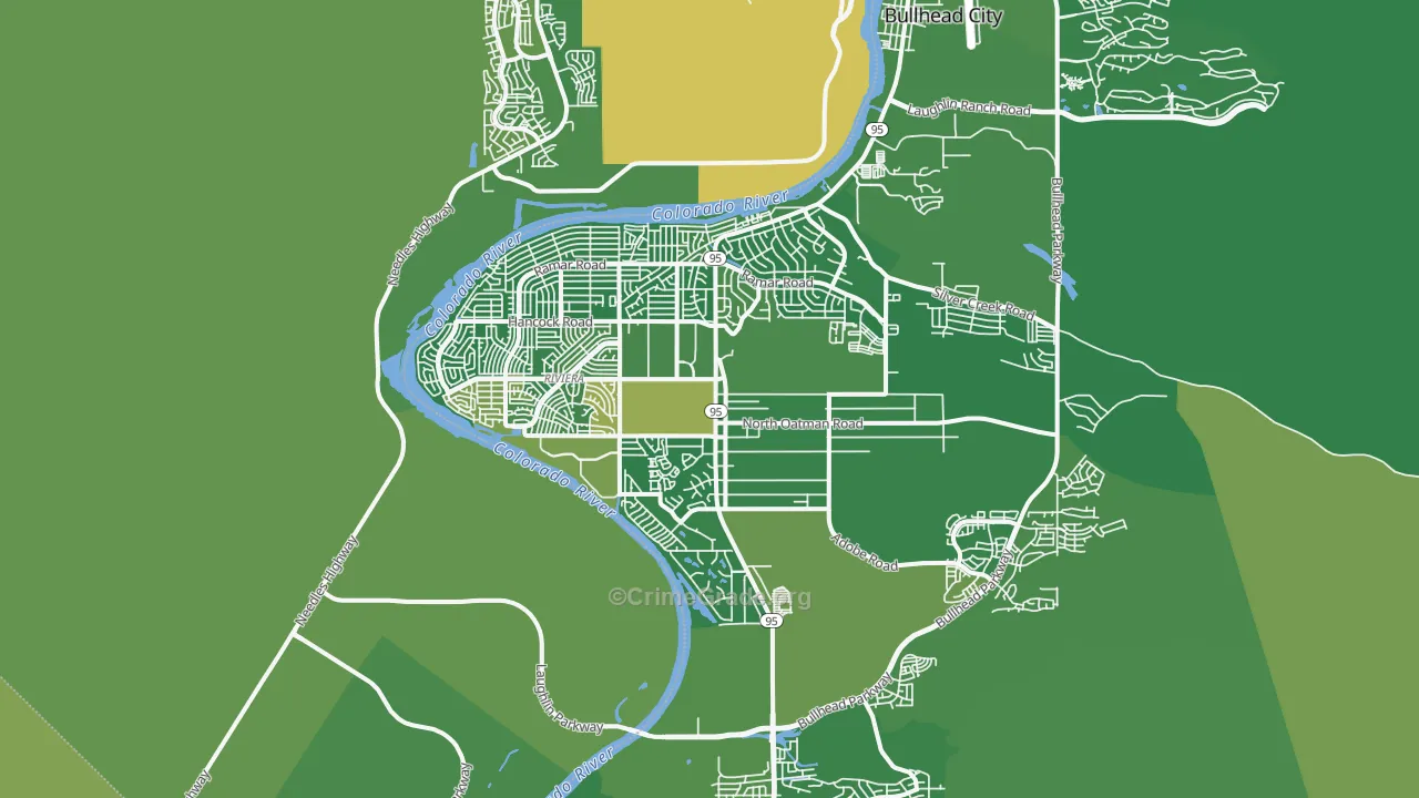 86442, AZ Map of Vehicle Theft Rates