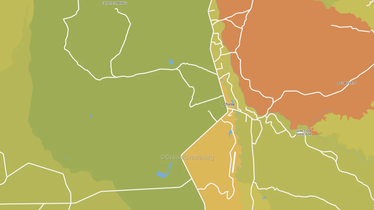 86503, AZ Map of Vehicle Theft Rates
