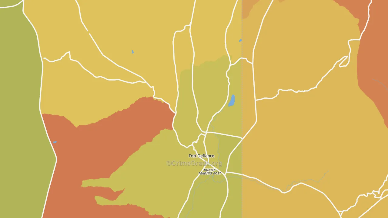 86504, AZ Map of Vehicle Theft Rates
