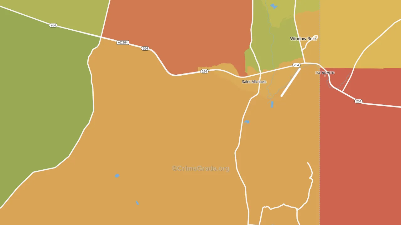 86511, AZ Map of Vehicle Theft Rates