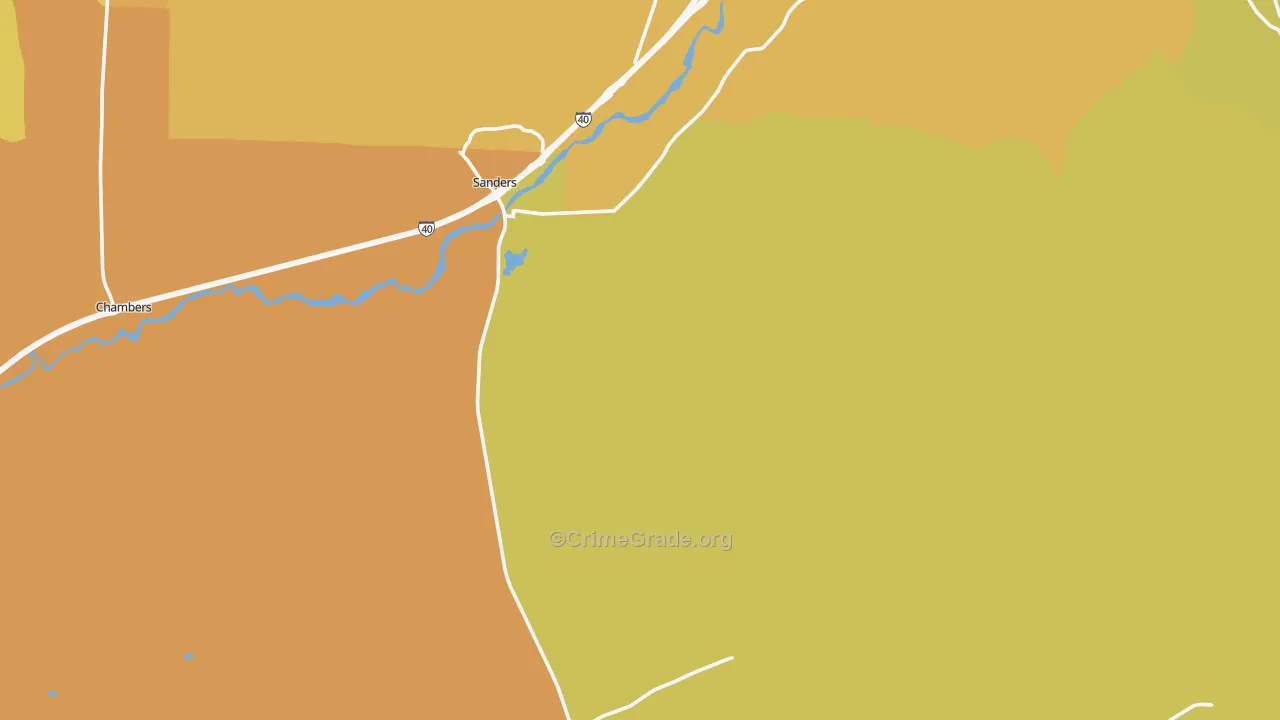 86512, AZ Map of Vehicle Theft Rates