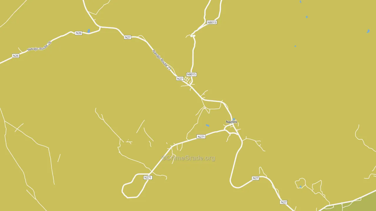 86540, AZ Map of Vehicle Theft Rates