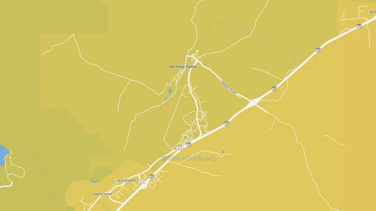 87001, NM Map of Vehicle Theft Rates