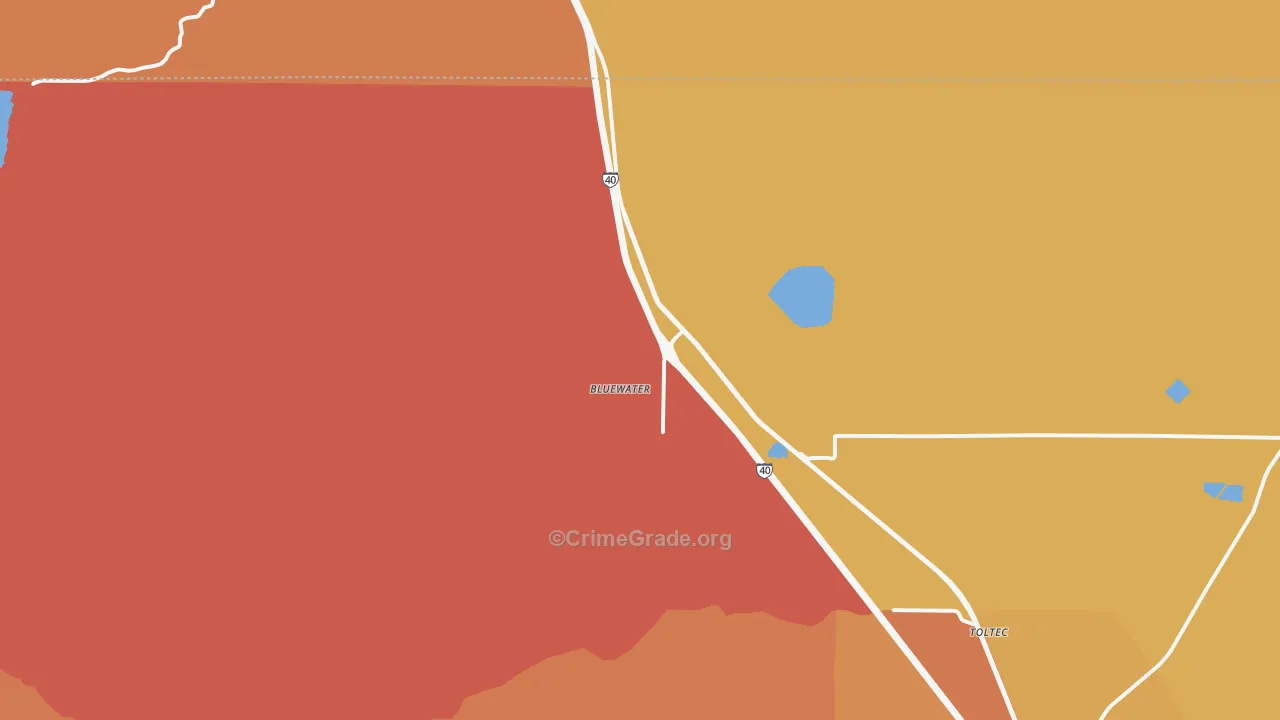 87005, NM Map of Vehicle Theft Rates