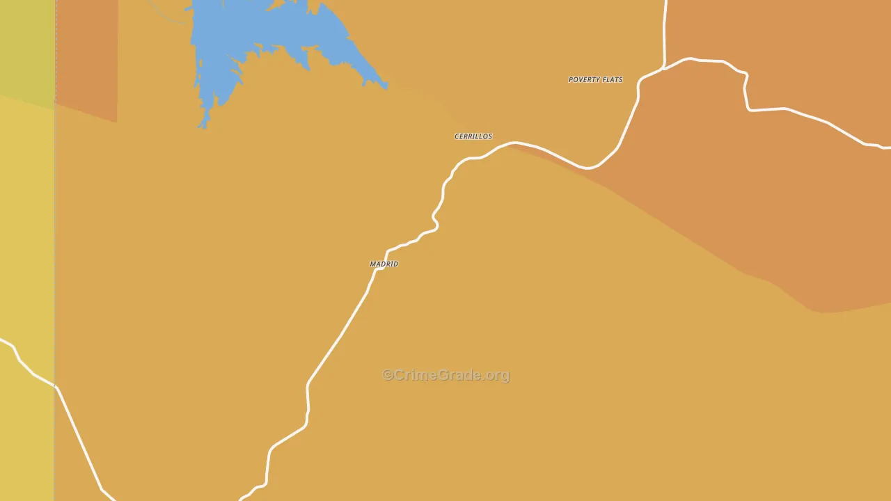 87010, NM Map of Vehicle Theft Rates