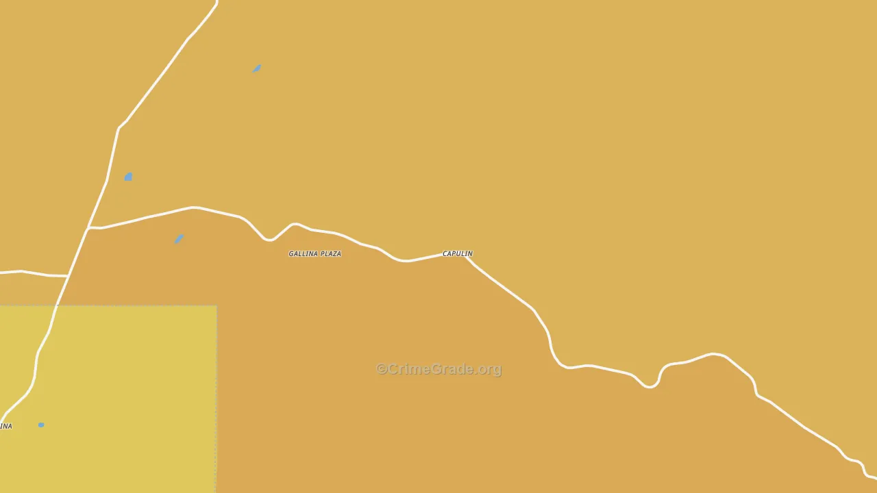 87017, NM Map of Vehicle Theft Rates