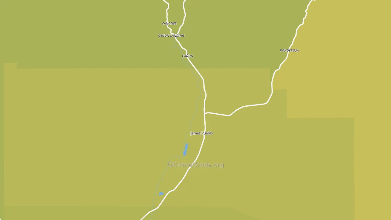 87024, NM Map of Vehicle Theft Rates
