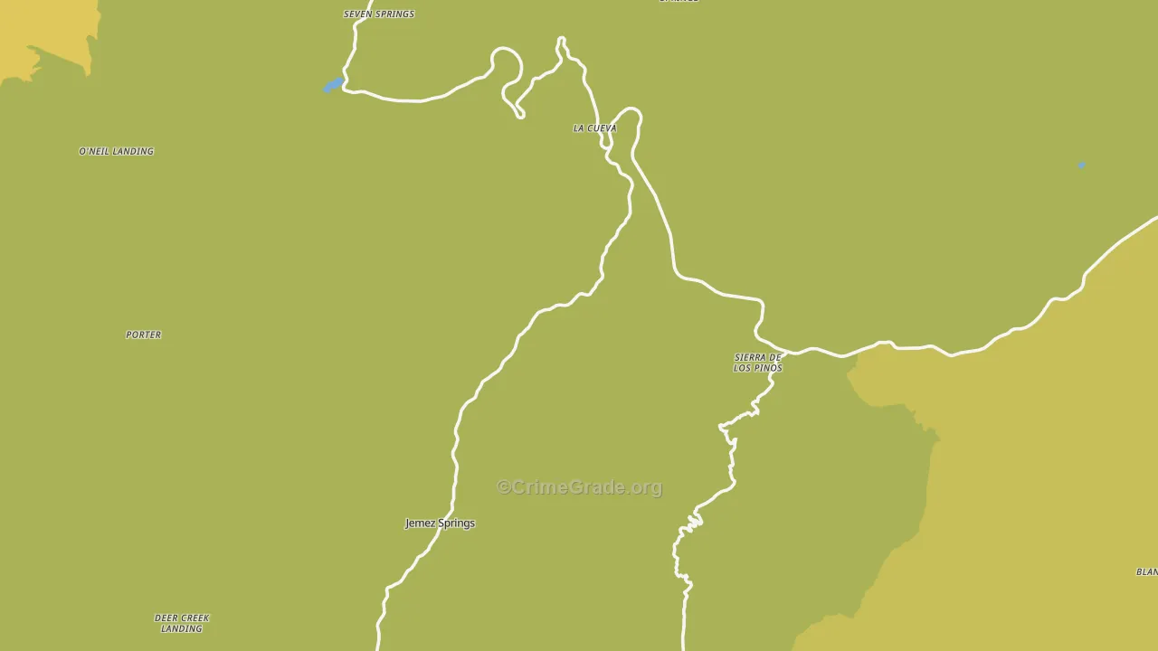 87025, NM Map of Vehicle Theft Rates