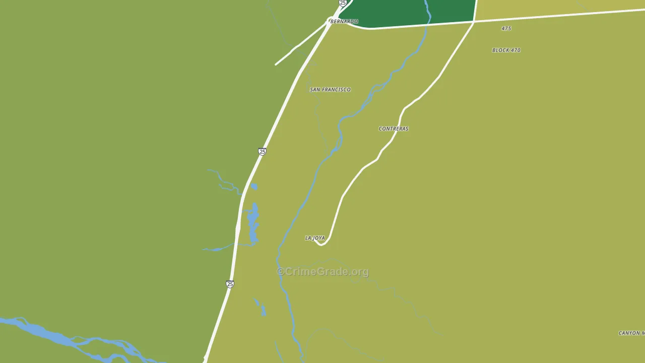 87028, NM Map of Vehicle Theft Rates