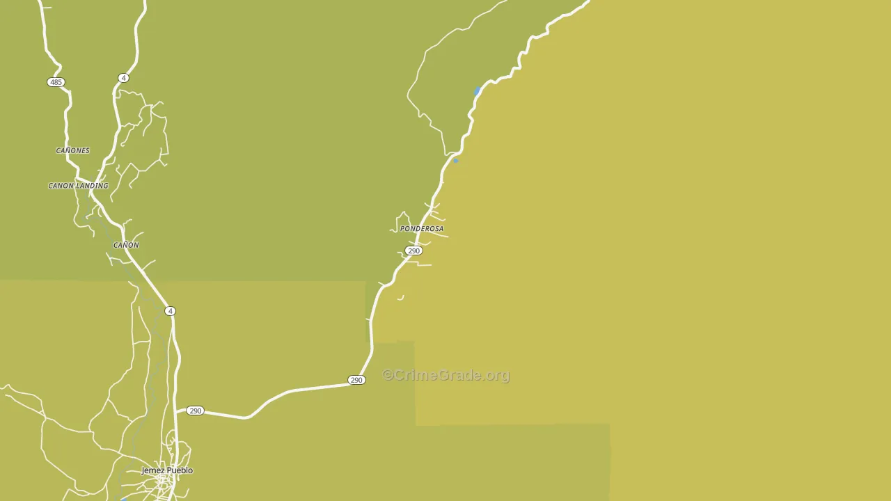 87044, NM Map of Vehicle Theft Rates