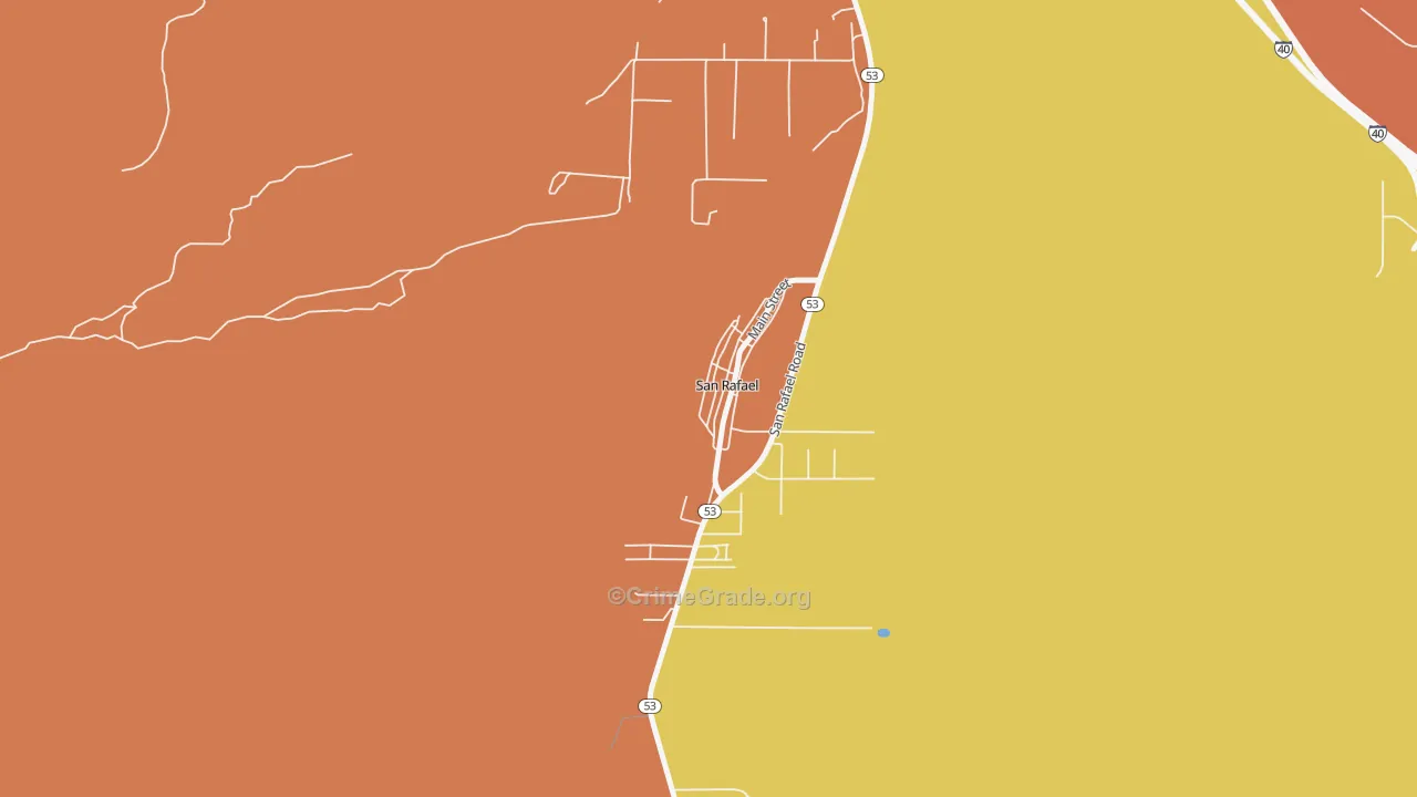 87051, NM Map of Vehicle Theft Rates