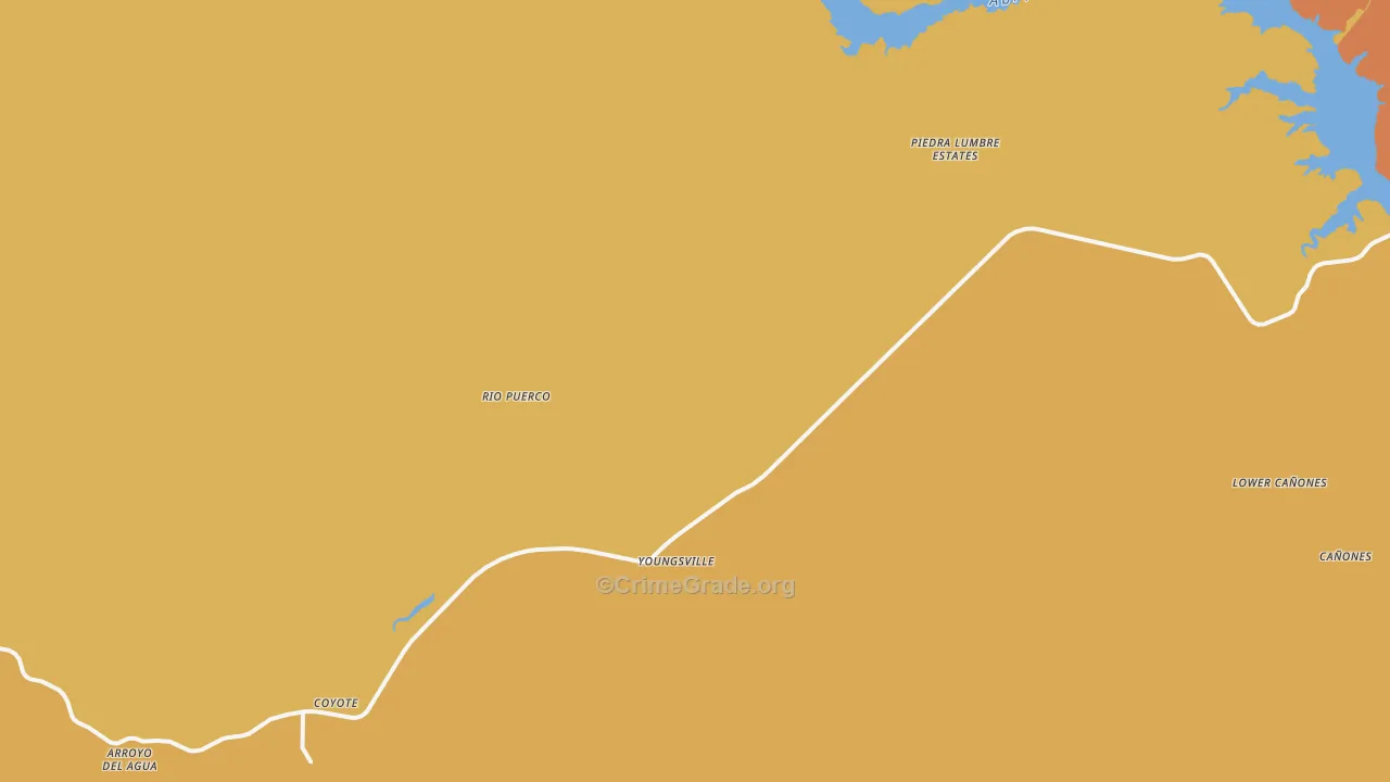 87064, NM Map of Vehicle Theft Rates