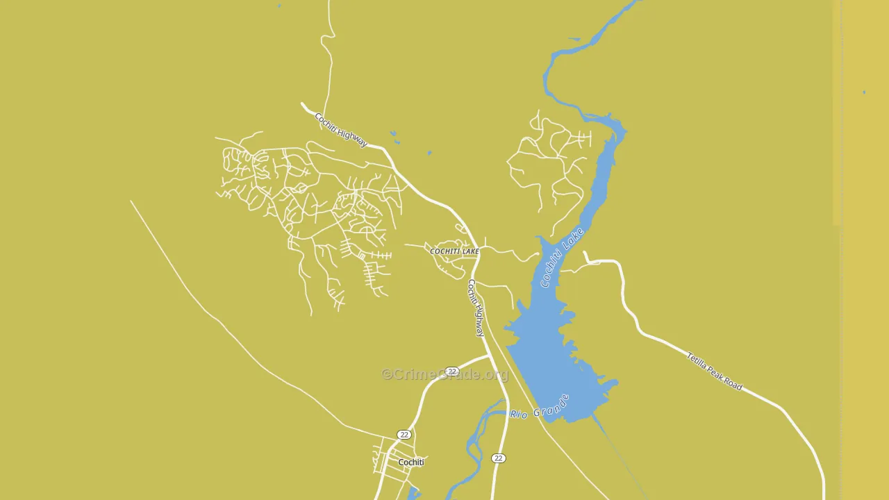 87083, NM Map of Vehicle Theft Rates