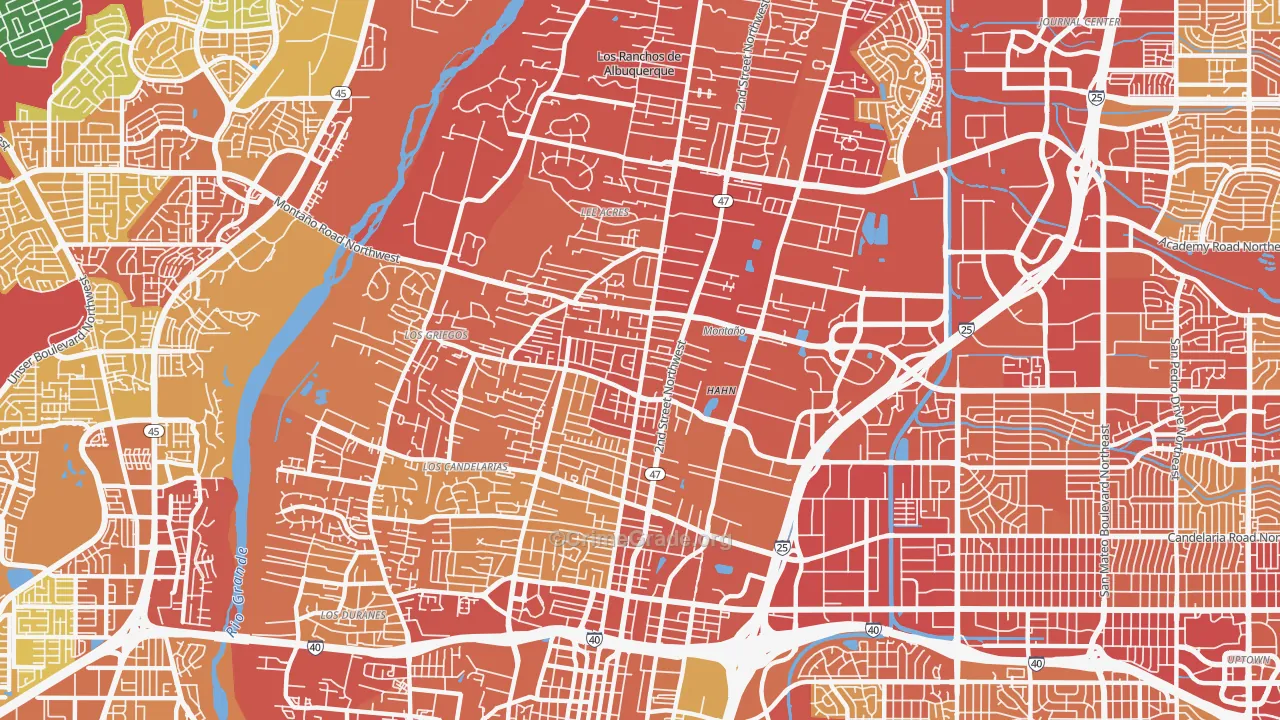 87107, NM Map of Vehicle Theft Rates