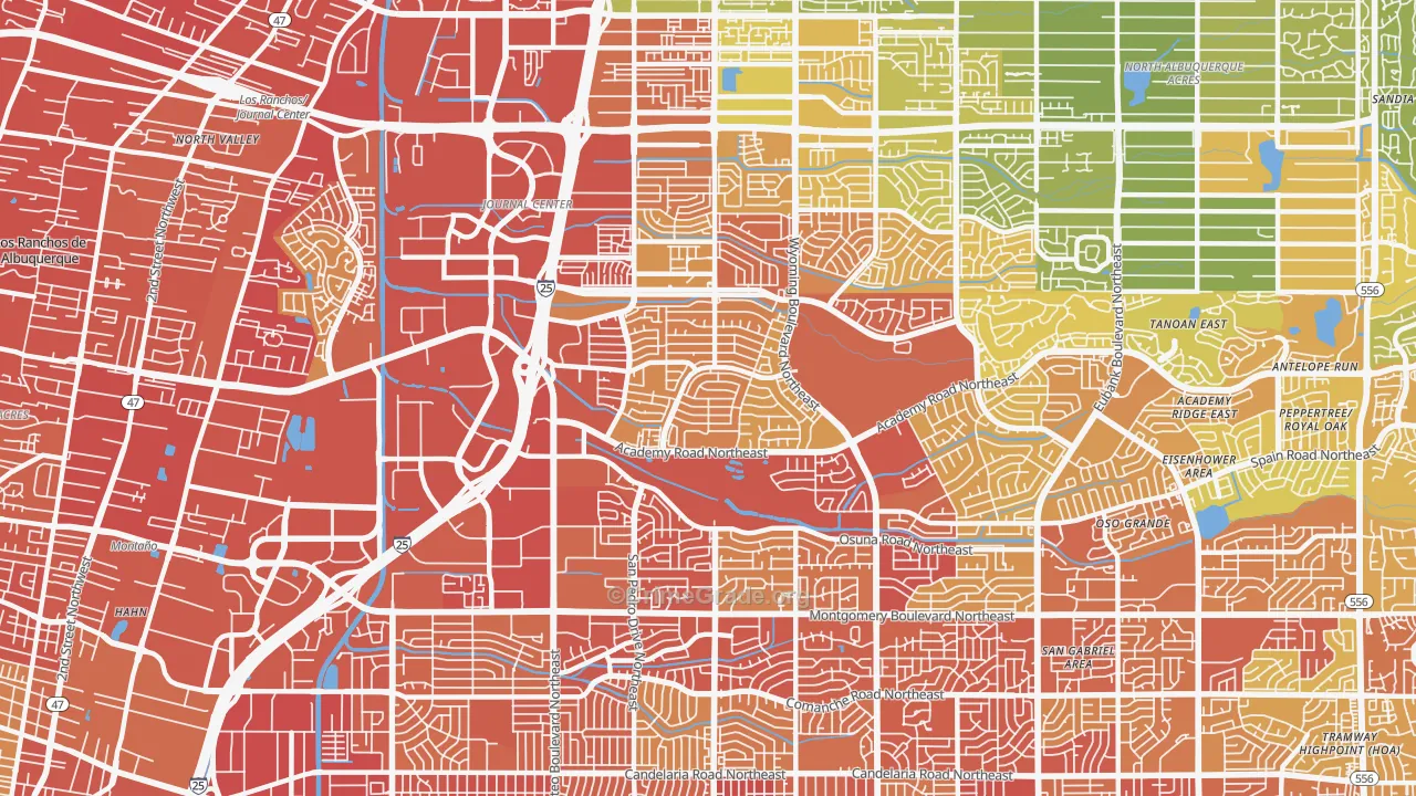 87109, NM Map of Vehicle Theft Rates