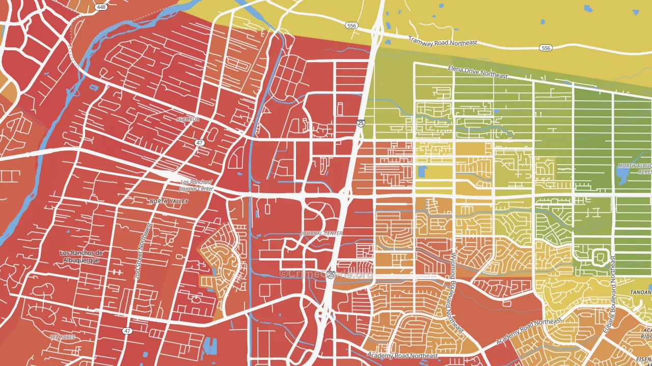 87113, NM Map of Vehicle Theft Rates