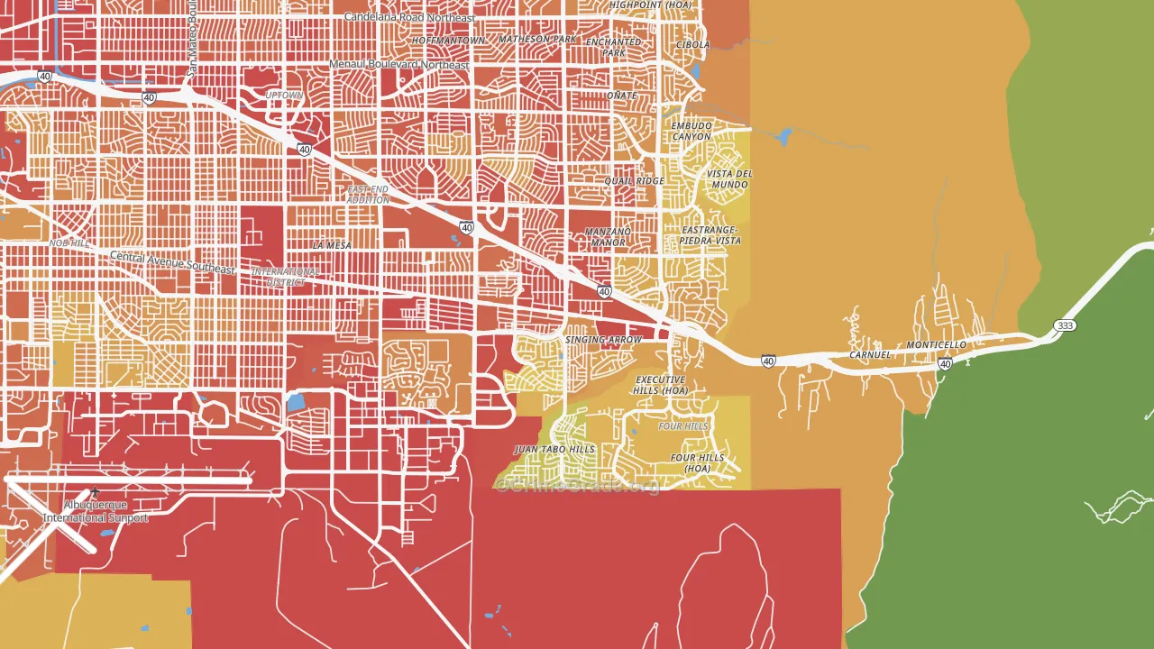 87123, NM Map of Vehicle Theft Rates