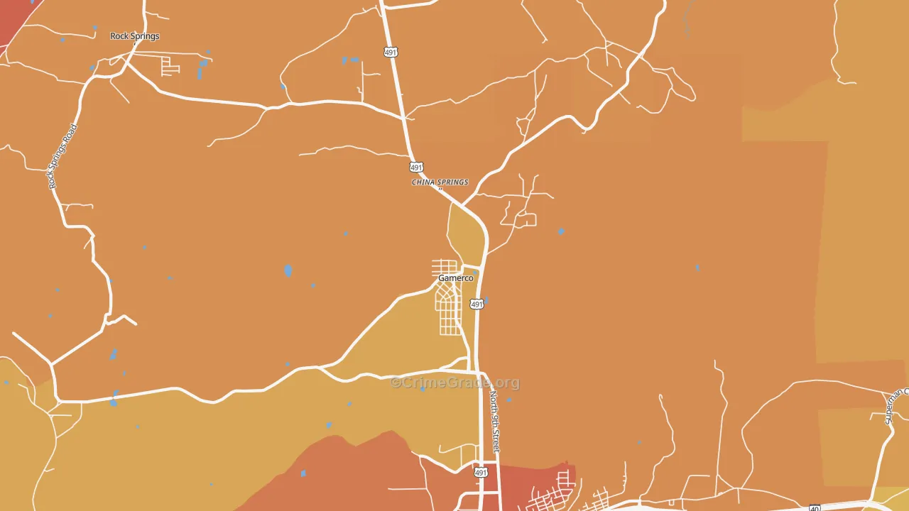 87317, NM Map of Vehicle Theft Rates