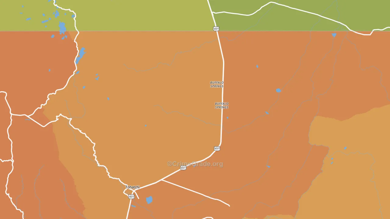 87325, NM Map of Vehicle Theft Rates
