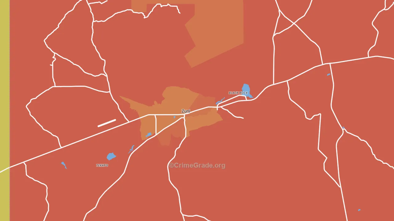 87327, NM Map of Vehicle Theft Rates