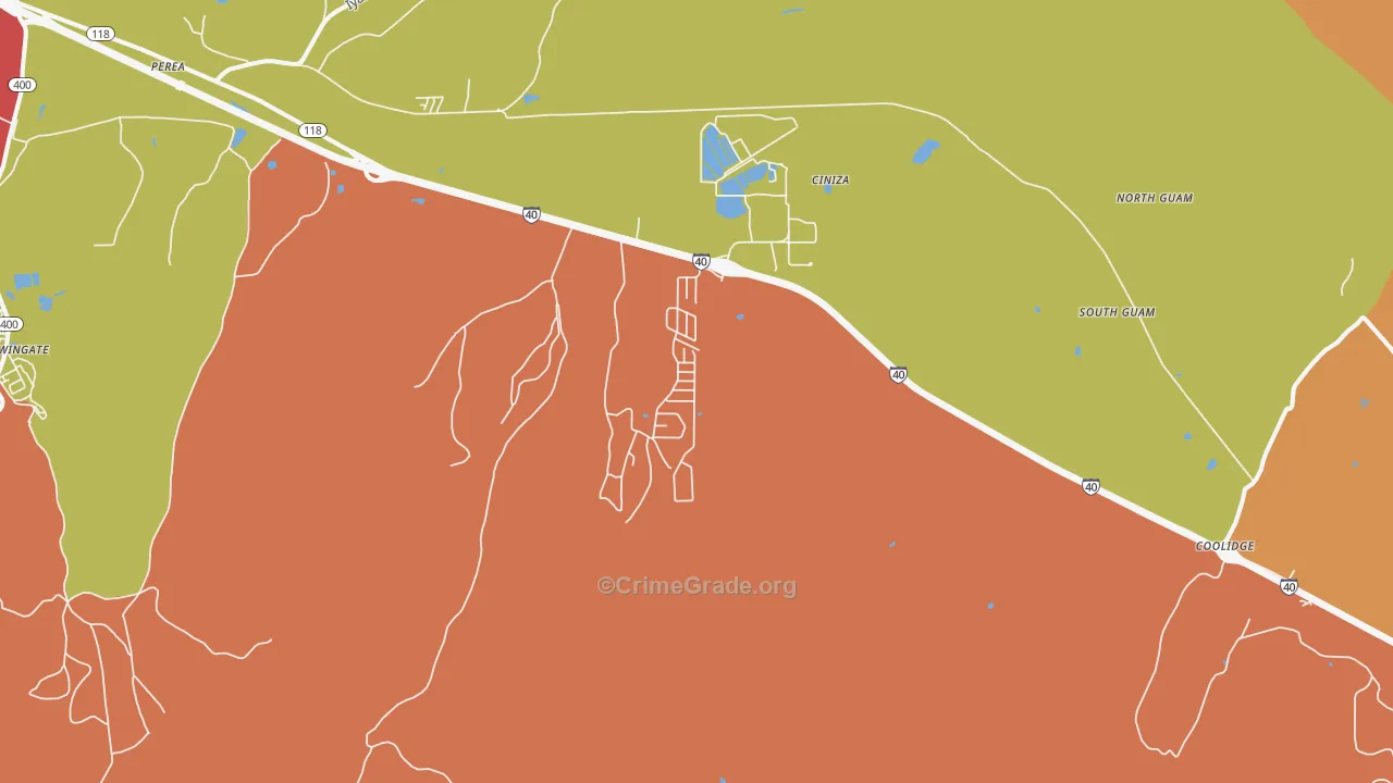87347, NM Map of Vehicle Theft Rates
