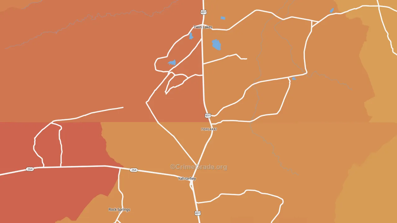 87375, NM Map of Vehicle Theft Rates