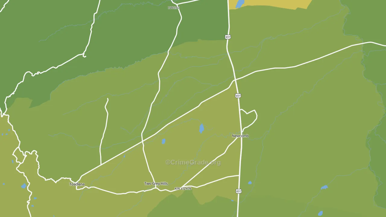 87455, NM Map of Vehicle Theft Rates