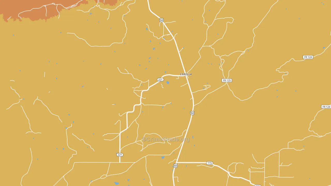 87518, NM Map of Vehicle Theft Rates