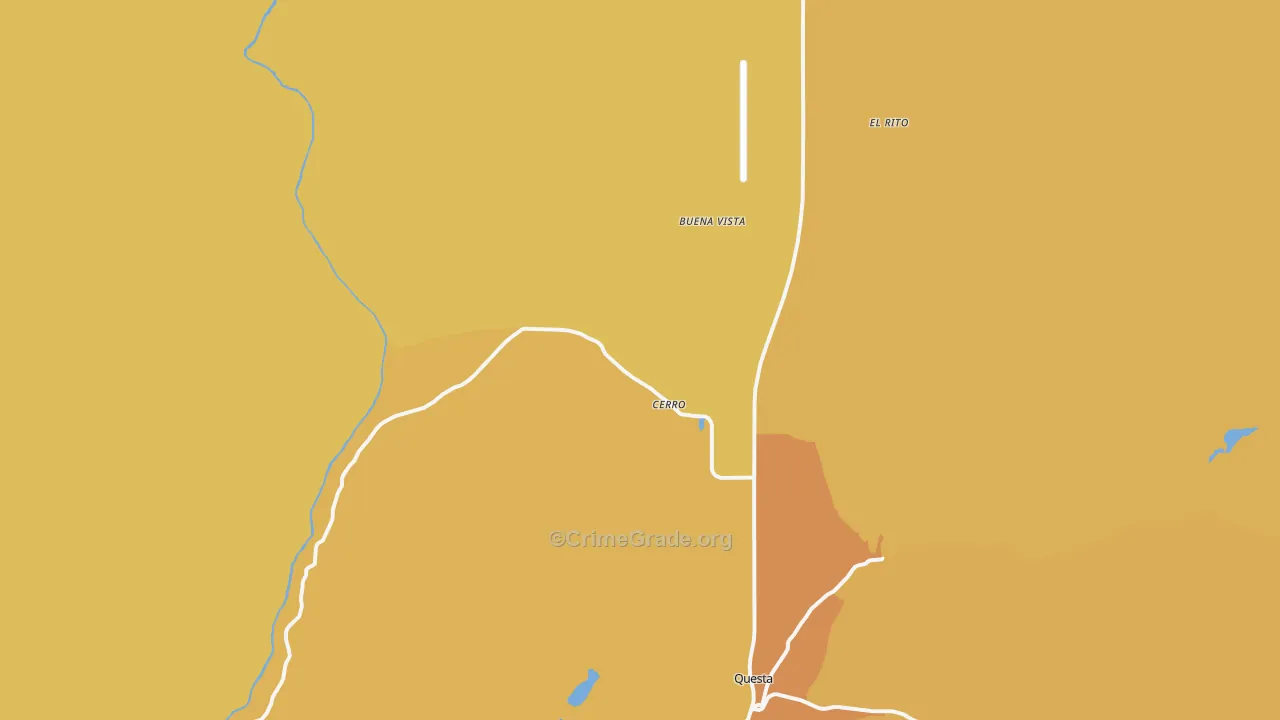 87519, NM Map of Vehicle Theft Rates