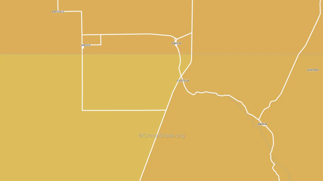 87524, NM Map of Vehicle Theft Rates
