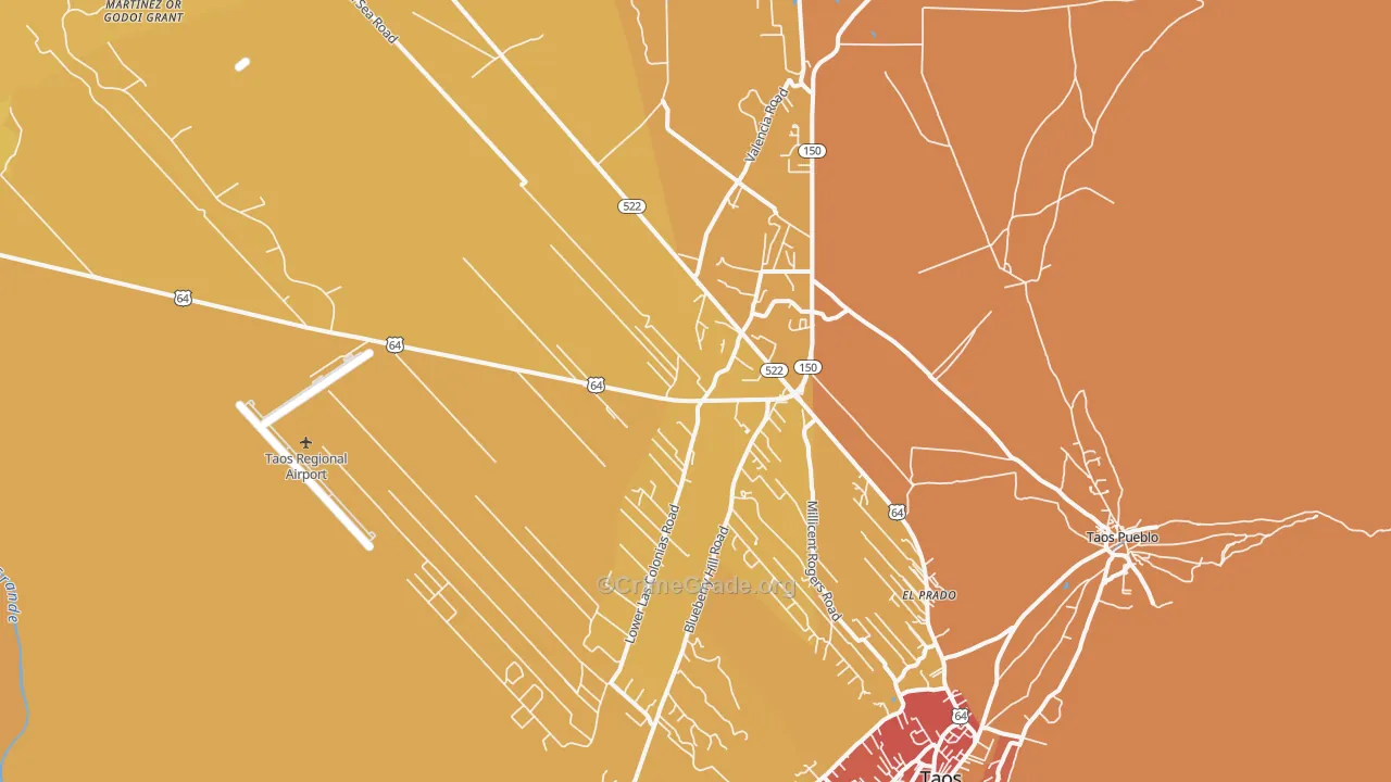 87529, NM Map of Vehicle Theft Rates