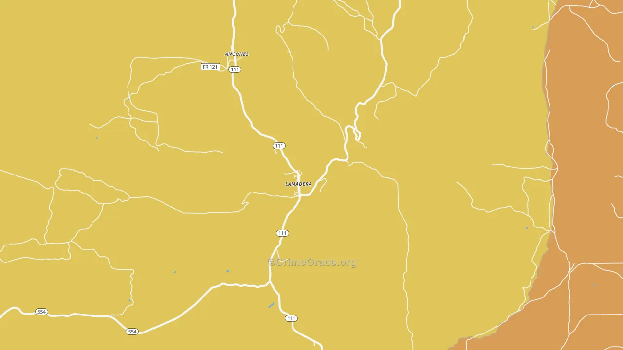 87539, NM Map of Vehicle Theft Rates