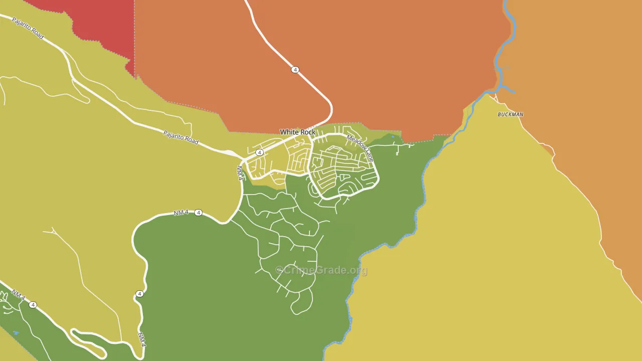 87547, NM Map of Vehicle Theft Rates