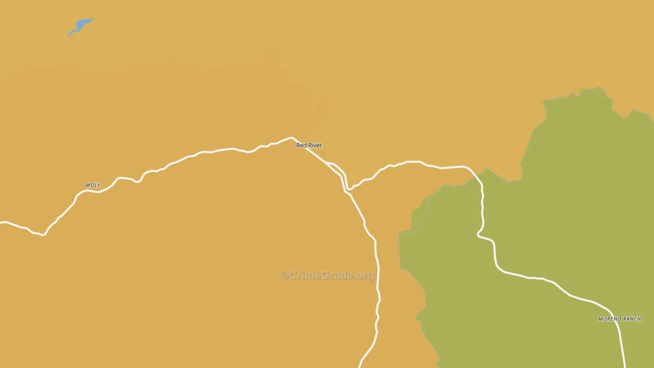 87558, NM Map of Vehicle Theft Rates