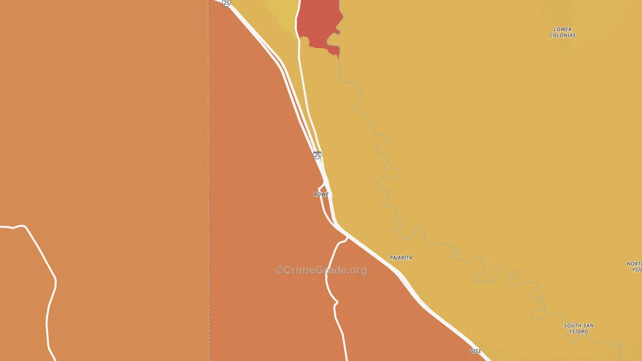 87562, NM Map of Vehicle Theft Rates