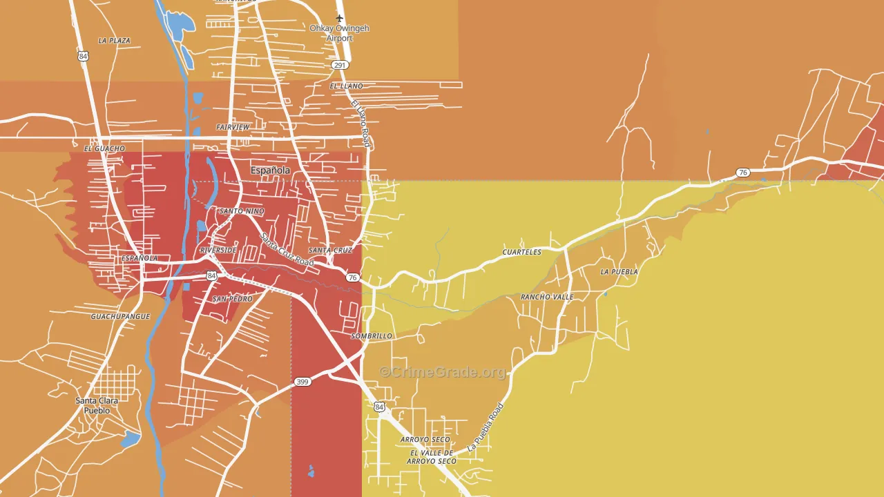 87567, NM Map of Vehicle Theft Rates