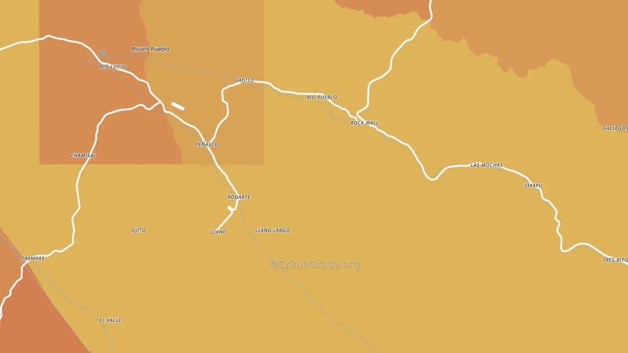 87579, NM Map of Vehicle Theft Rates