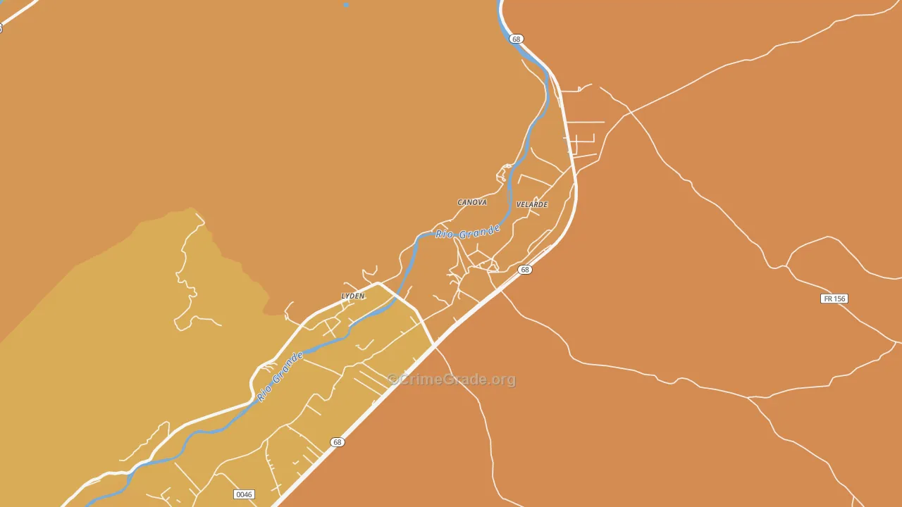 87582, NM Map of Vehicle Theft Rates